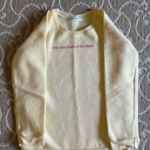 Project Social T light yellow sweatshirt